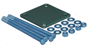 Angle Wizard Galvanized Post Mount Hardware -Wood