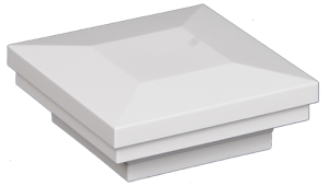 4.5" Sq. Ornamental Downward Low Voltage Light Post Cap