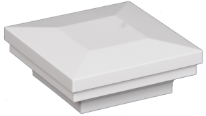 5.5" Sq. Ornamental Downward Low Voltage Light Post Cap