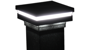 5.5" Sq. Ornamental Low Voltage Combo Light Post Cap