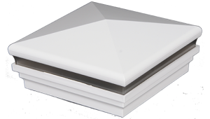 6" Sq. Neptune Halo Low Voltage Light Post Cap