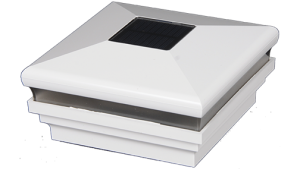 4" Sq. Neptune Halo Solar Light Post Cap