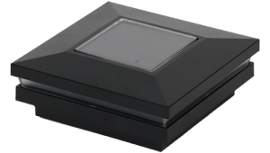 4" Sq. Ornamental Solar Light Post Cap