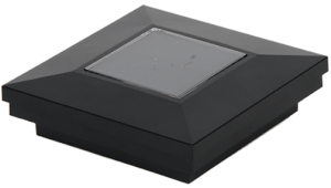 4" Sq. Ornamental Downward Solar Light Post Cap