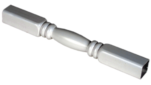 1.25" Sq. x 12" Gingerbread Thermo Form Spindle