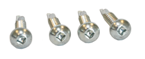 #10 x 1" Pan Head Tek Screw Sq. Drive -Plain