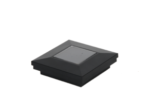 3.25" Sq. Ornamental Solar Light Post Cap