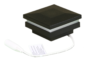 2" Sq. Ornamental Low Voltage Post Cap RGB w/ 2 Way Splitter