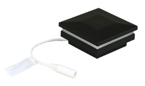 2.5" Sq. Ornamental Low Voltage Post Cap RGB w/ 2 Way Splitter