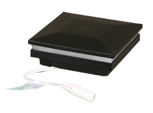 3.5" Sq. Ornamental Low Voltage Post Cap RGB w/ 2 Way Splitter