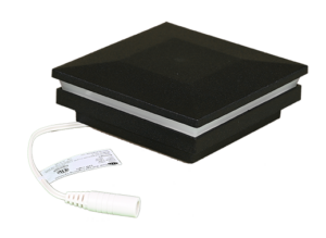 3.25" Sq. Ornamental Low Voltage Post Cap RGB w/ 2 Way Splitter